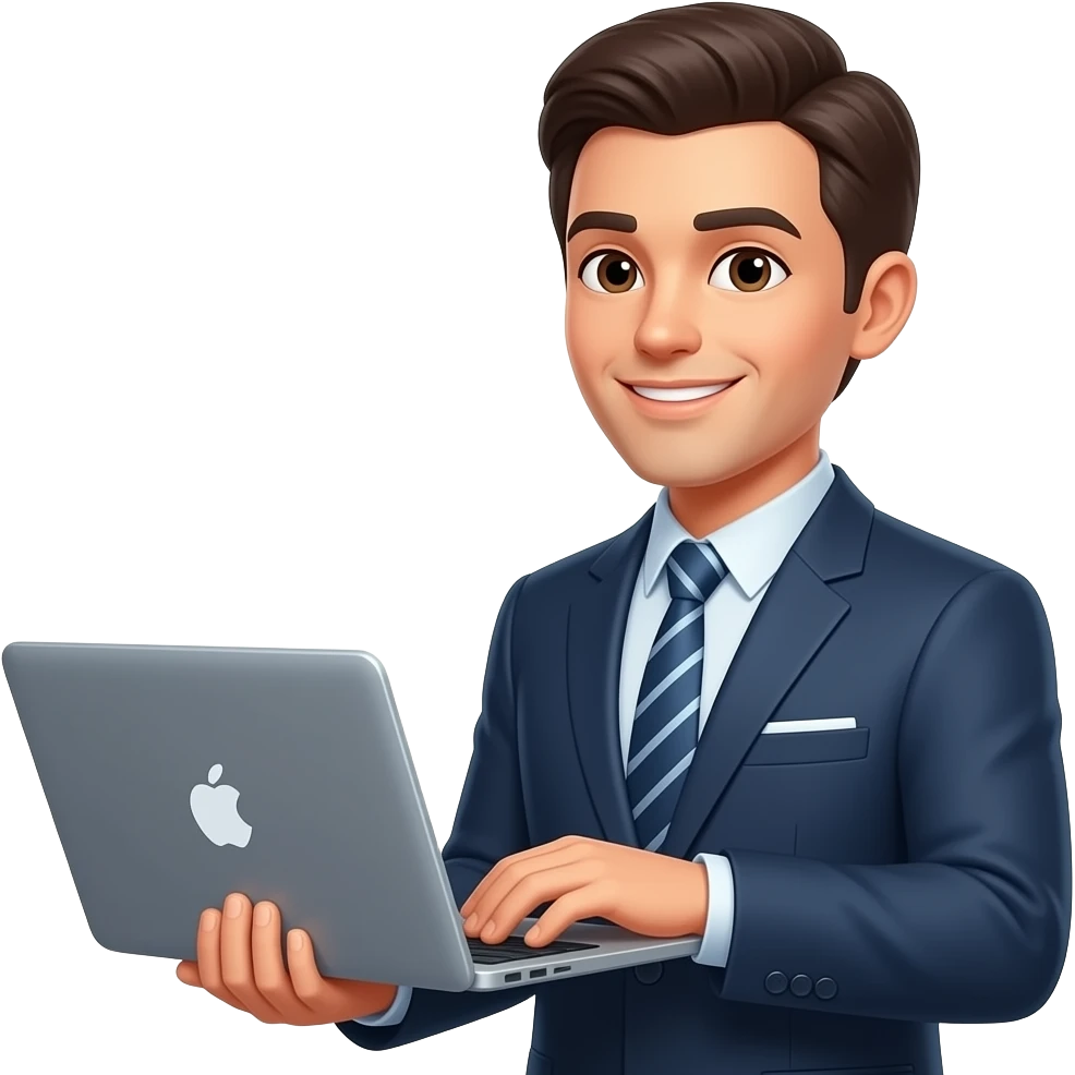 Presenter closing their laptop emoji