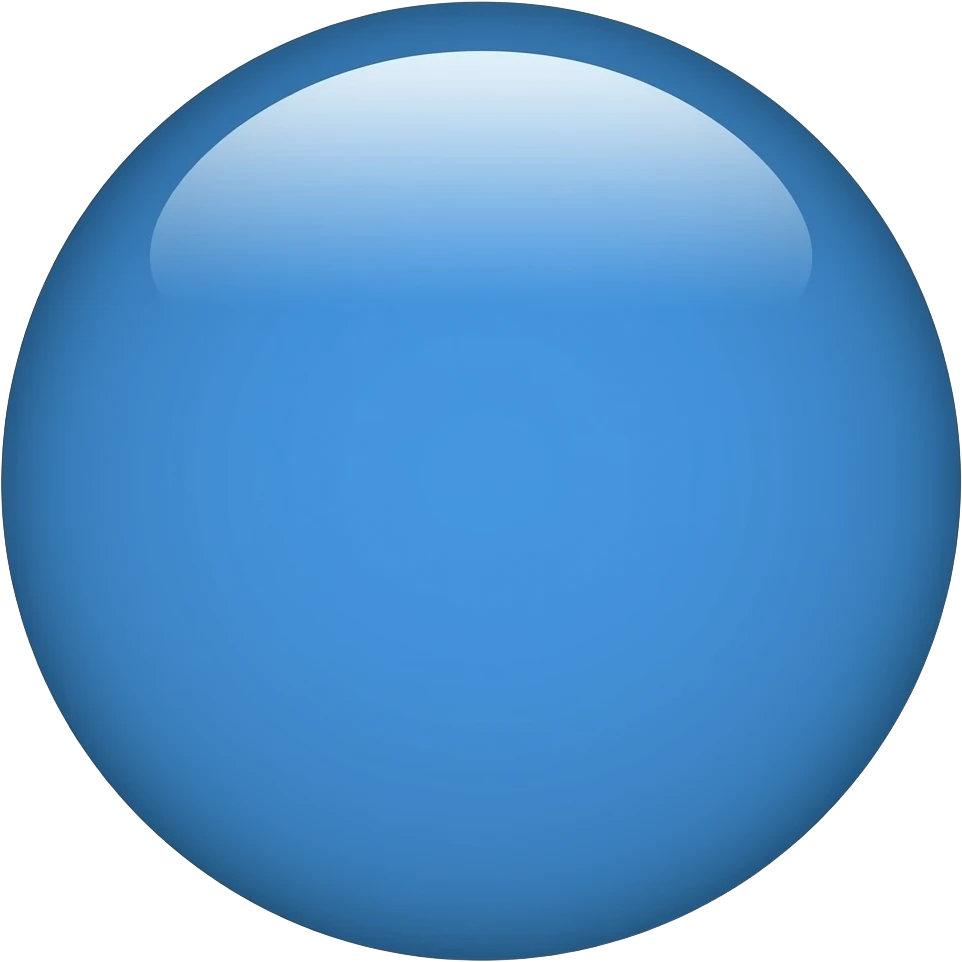 blue circle emoji