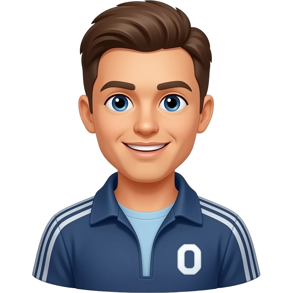 drawing of an outlined trainer emoji