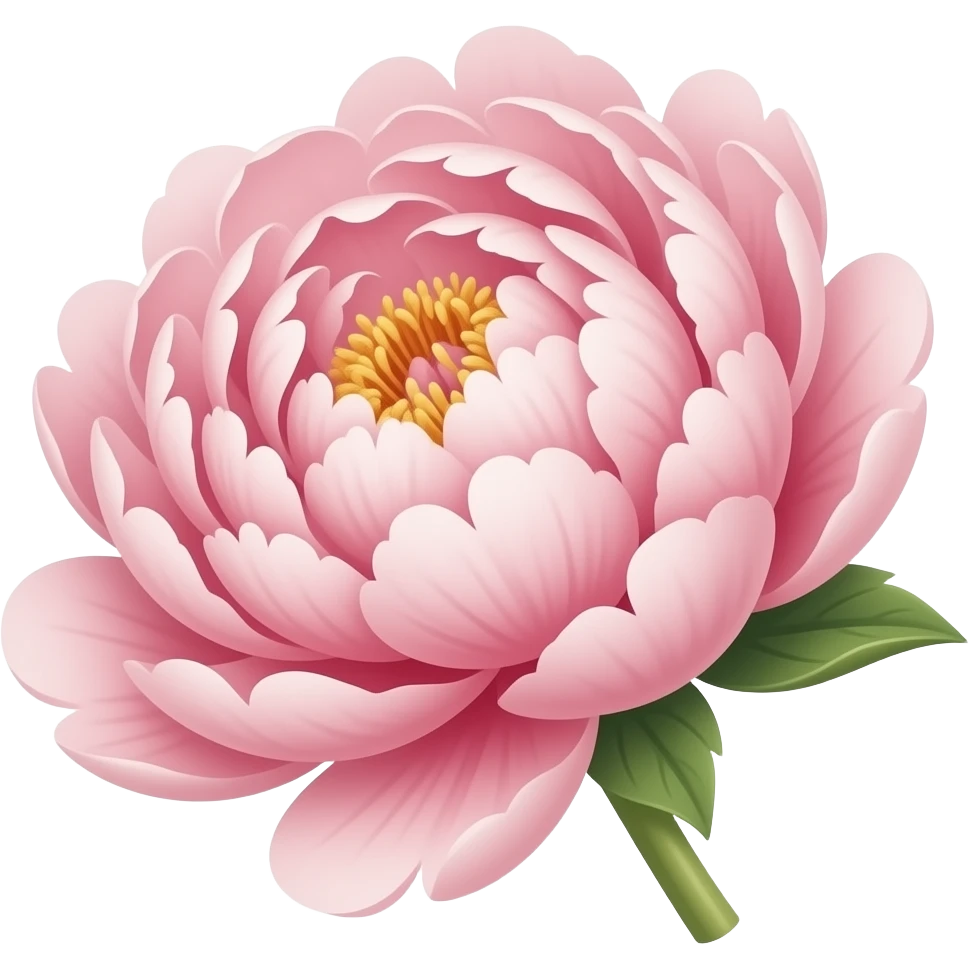 Peony emoji
