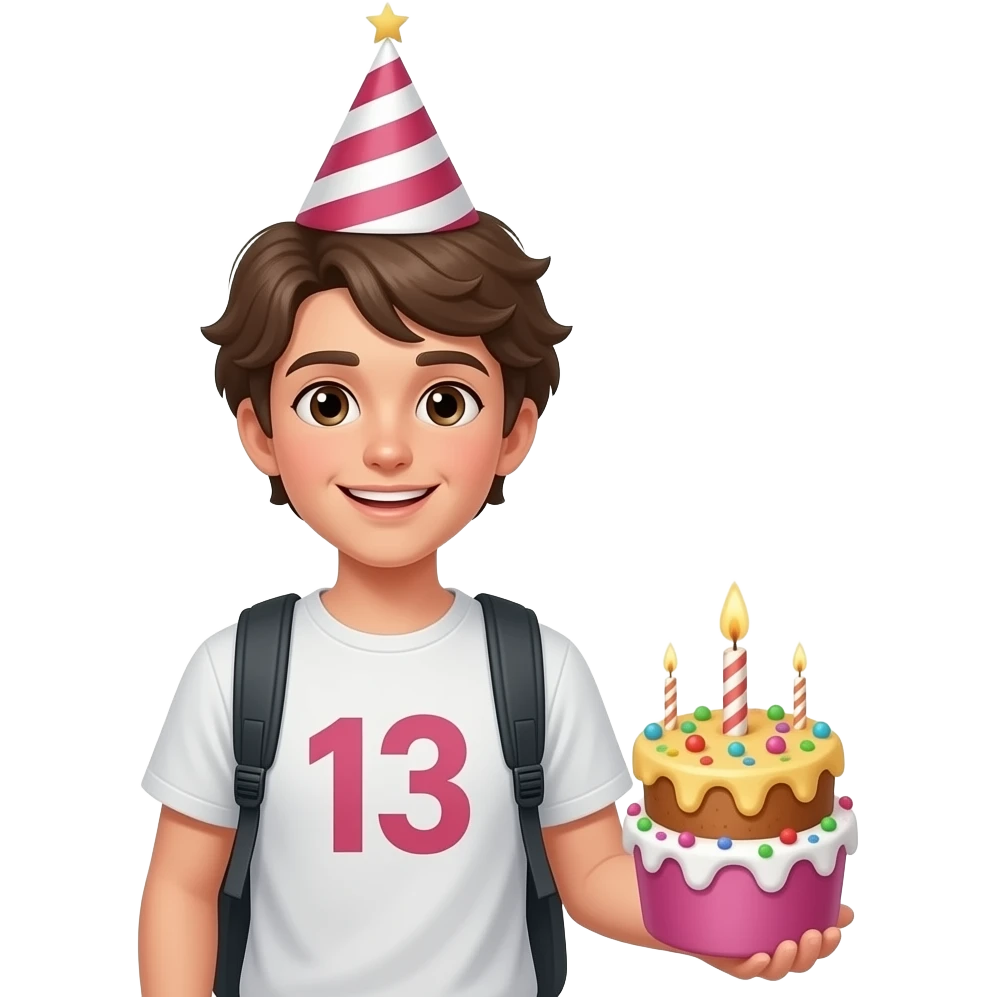 13 OFFICALLY A TEENAGER BIRTHDAY emoji