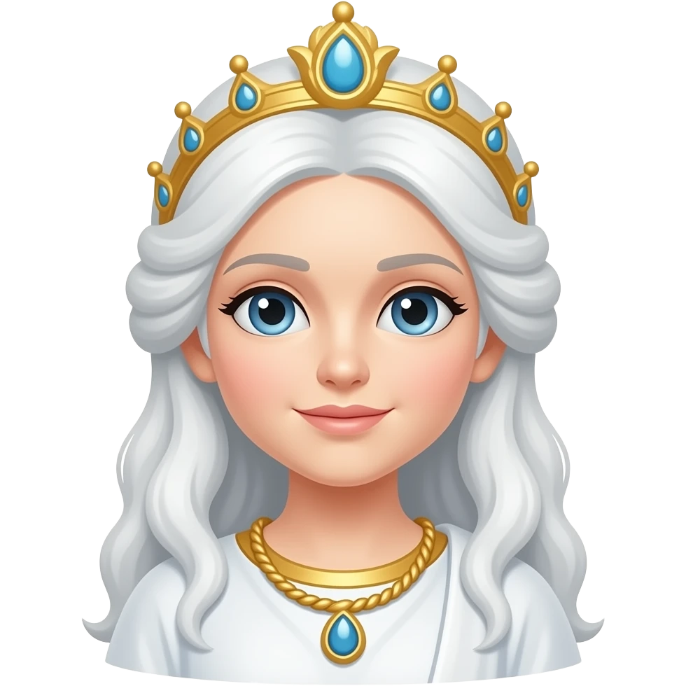 white goddess emoji