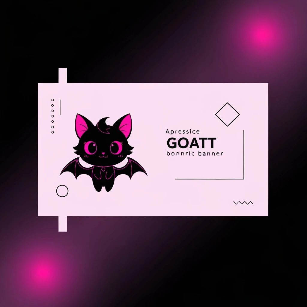 goth banner, cute, expressive, minimal, variation 4 emoji