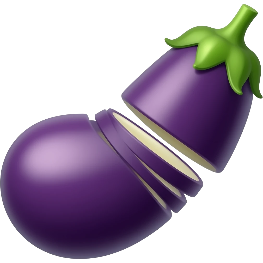 eggplant shaking emoji