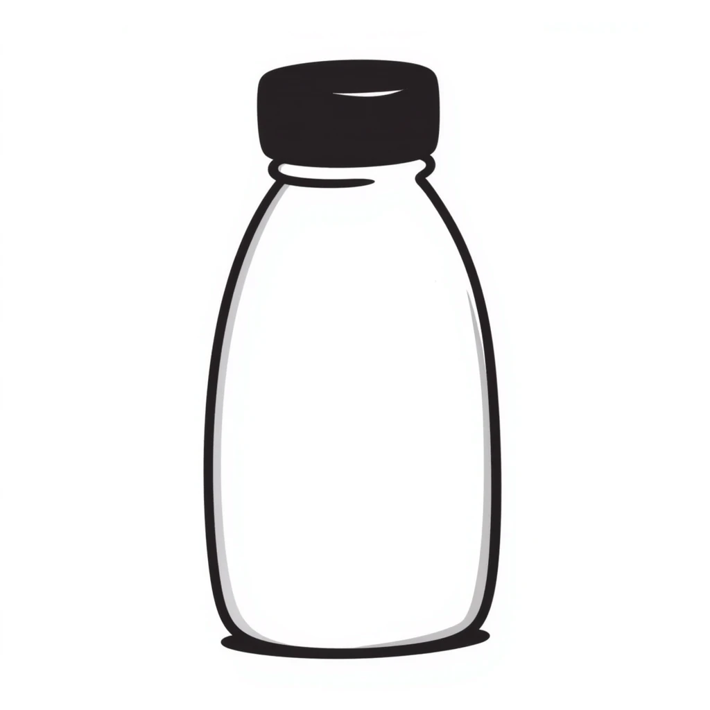 salt bottle, hand drawn doodle style emoji