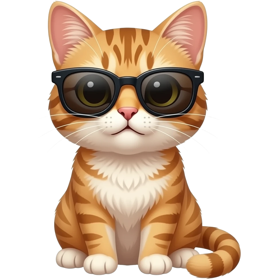 Cat wearing sunglasses emoji