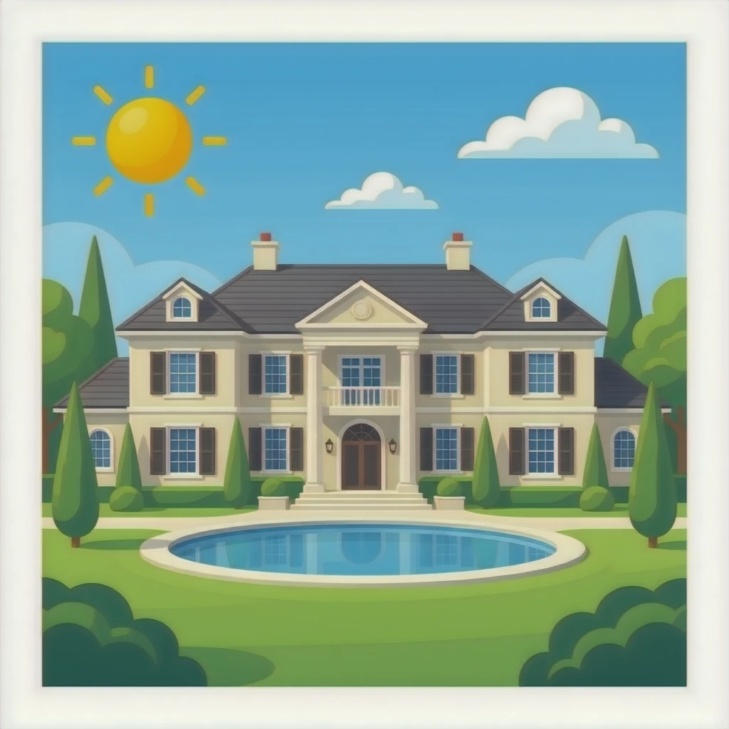 Mega mansion emoji