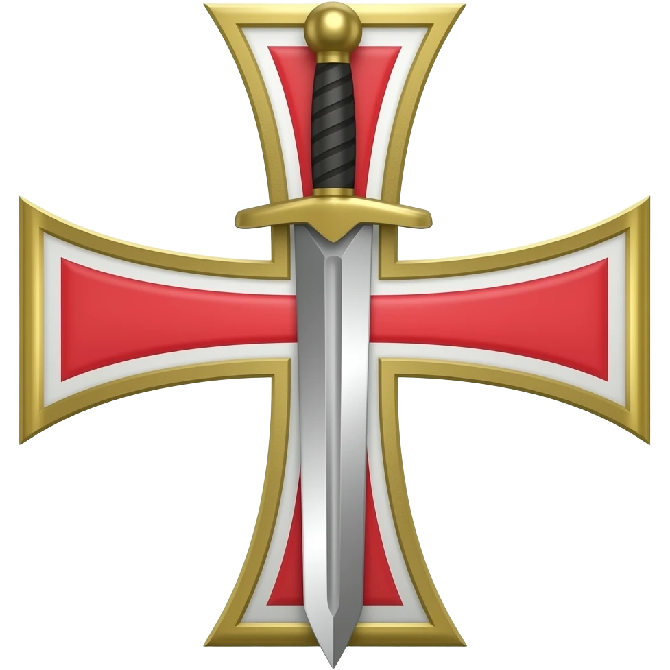 Templar cross with sword in middle emoji