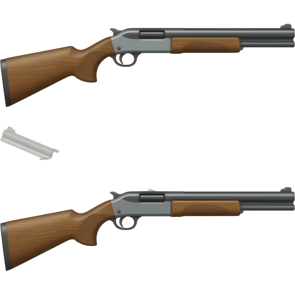 Over/under shotgun emoji