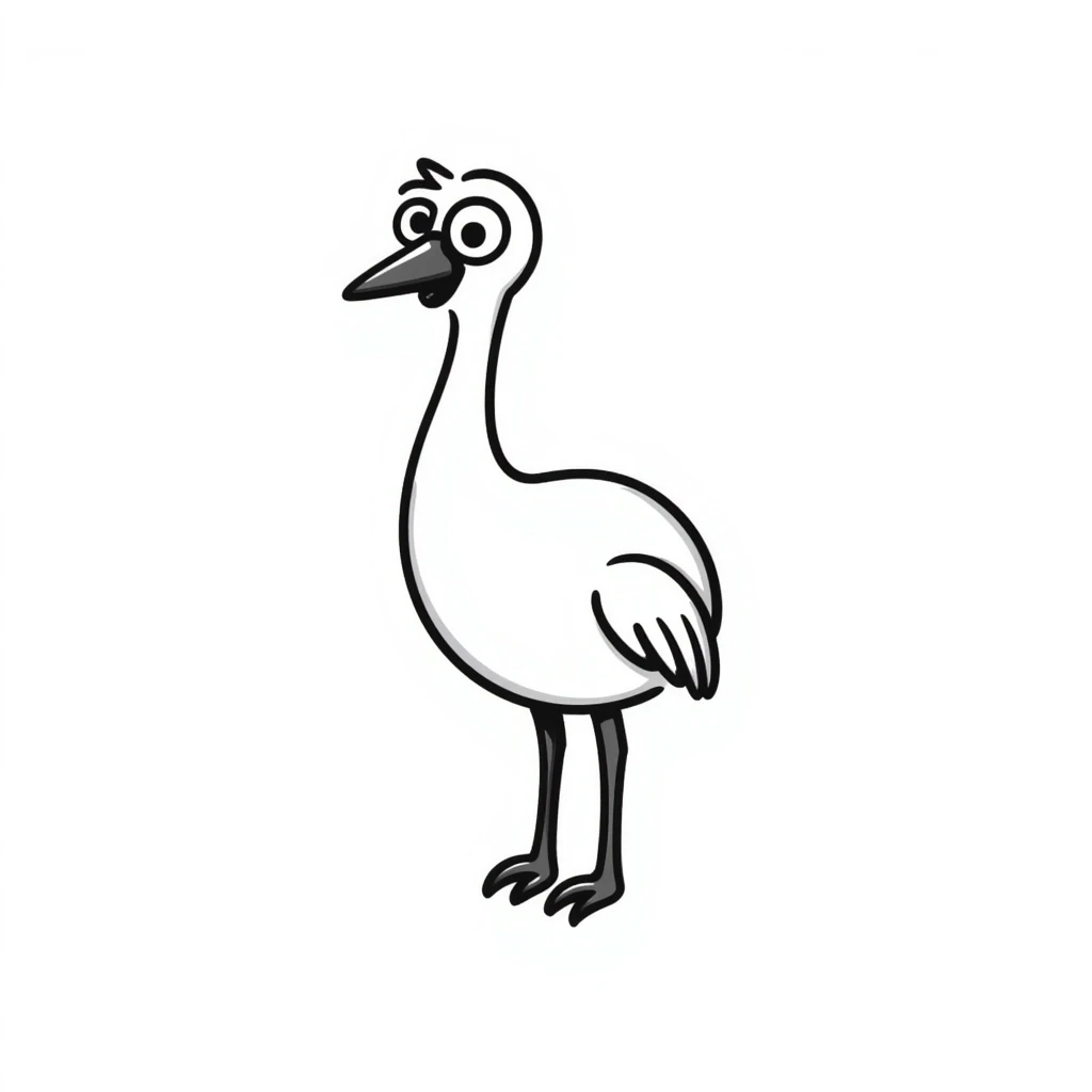 Ostrich emoji