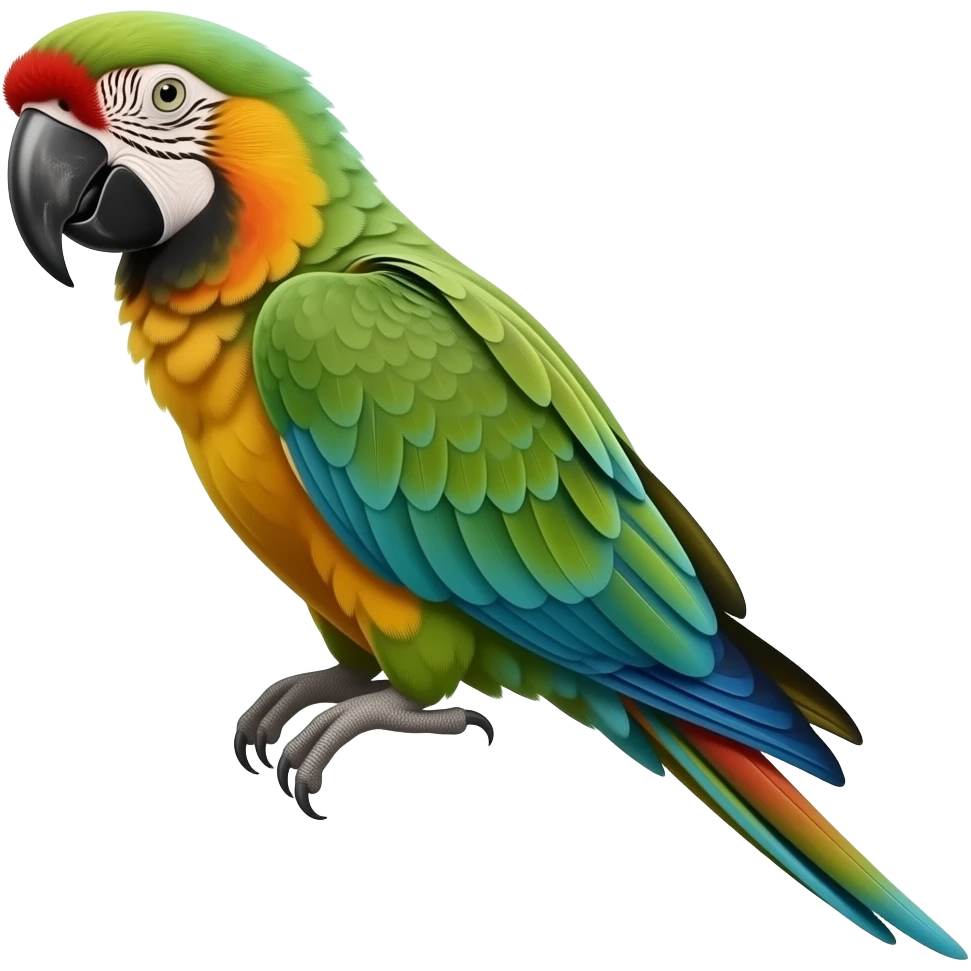 Alfie Green Wing Macaw emoji
