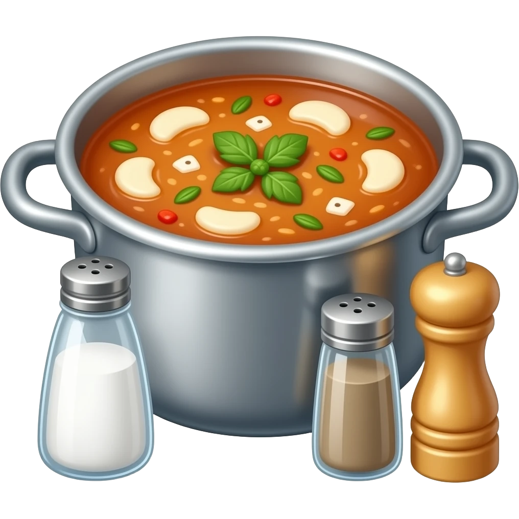 Add salt & pepper go t emoji