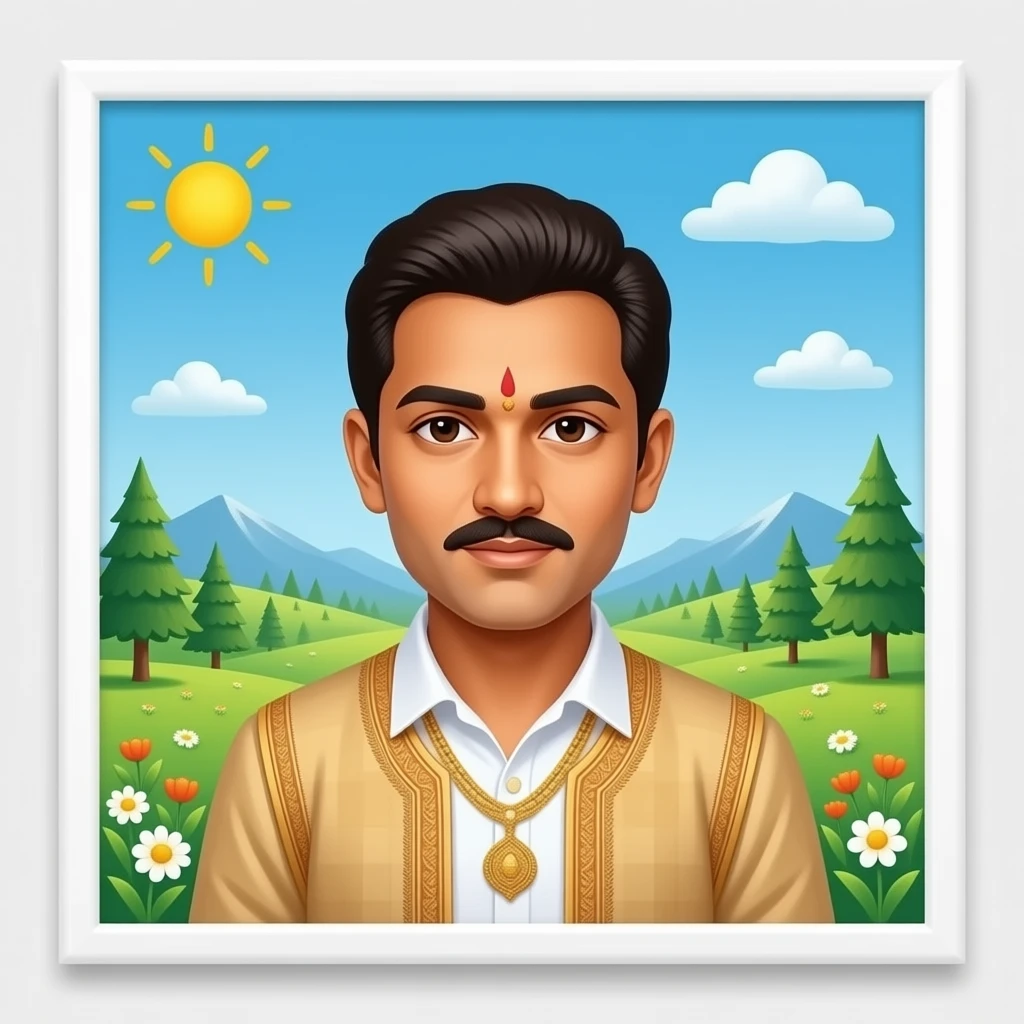 A wall with tha rajashthani work and my picture emoji