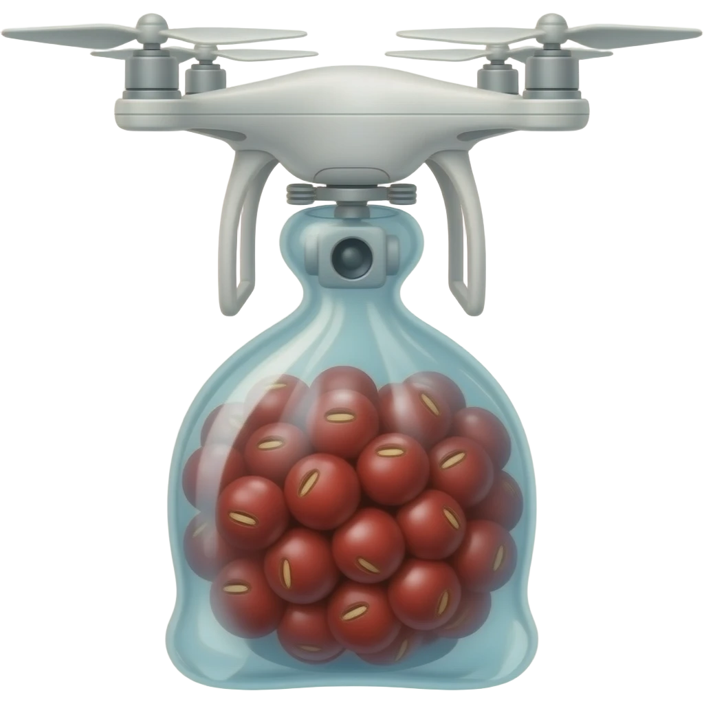 drone  cranberry beans emoji