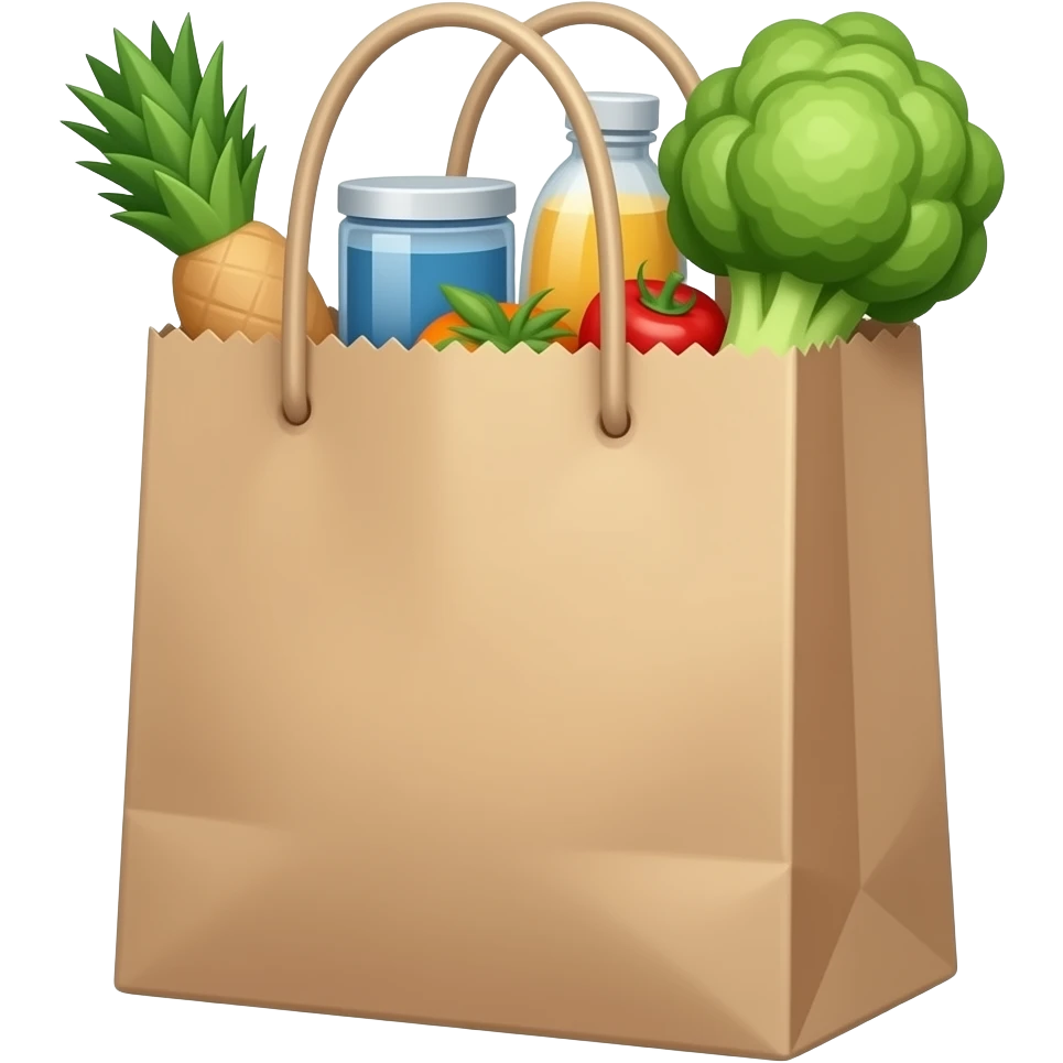 grocery shopping bag emoji