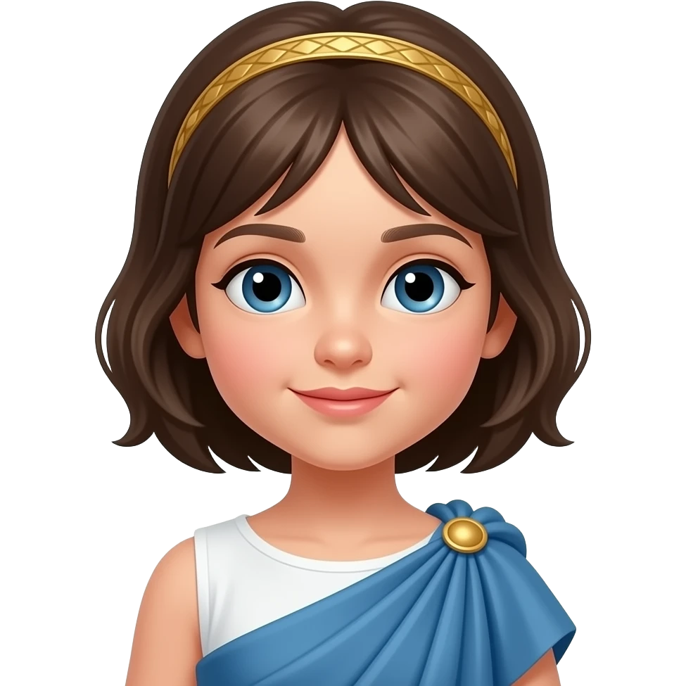 Ancient Greek girl child emoji