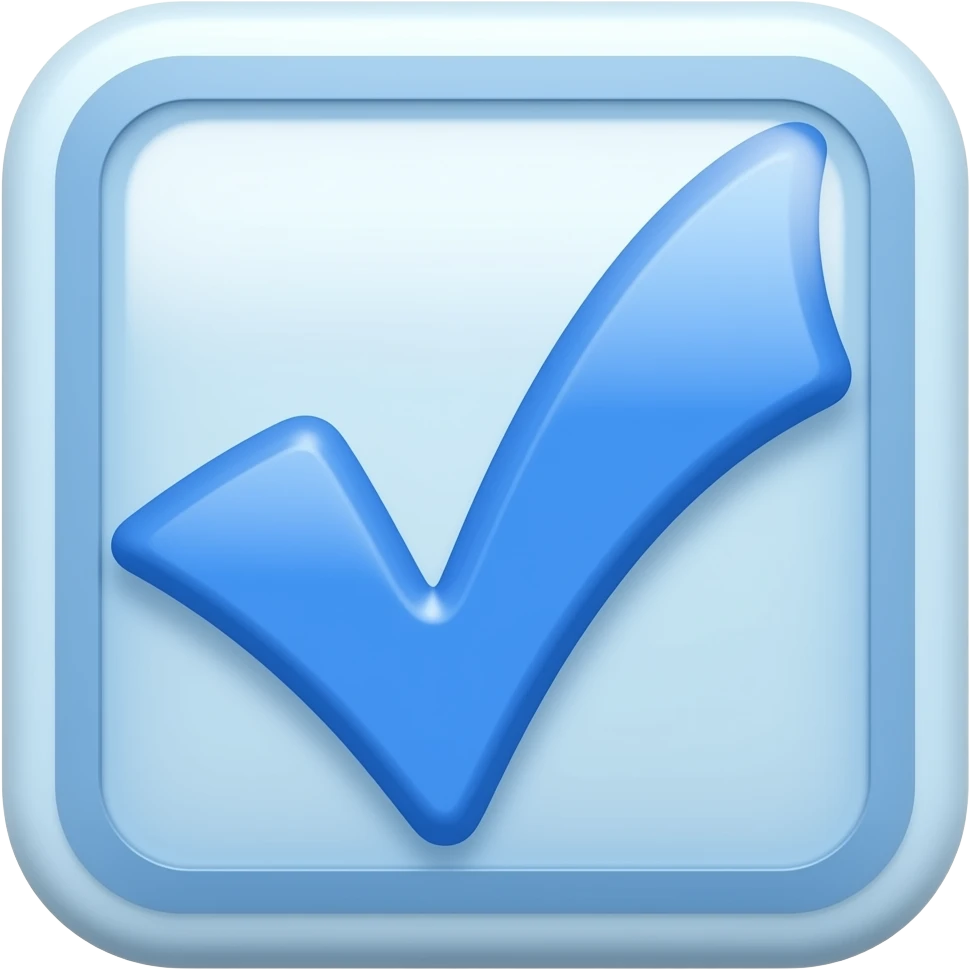 the blue tick page badge emoji