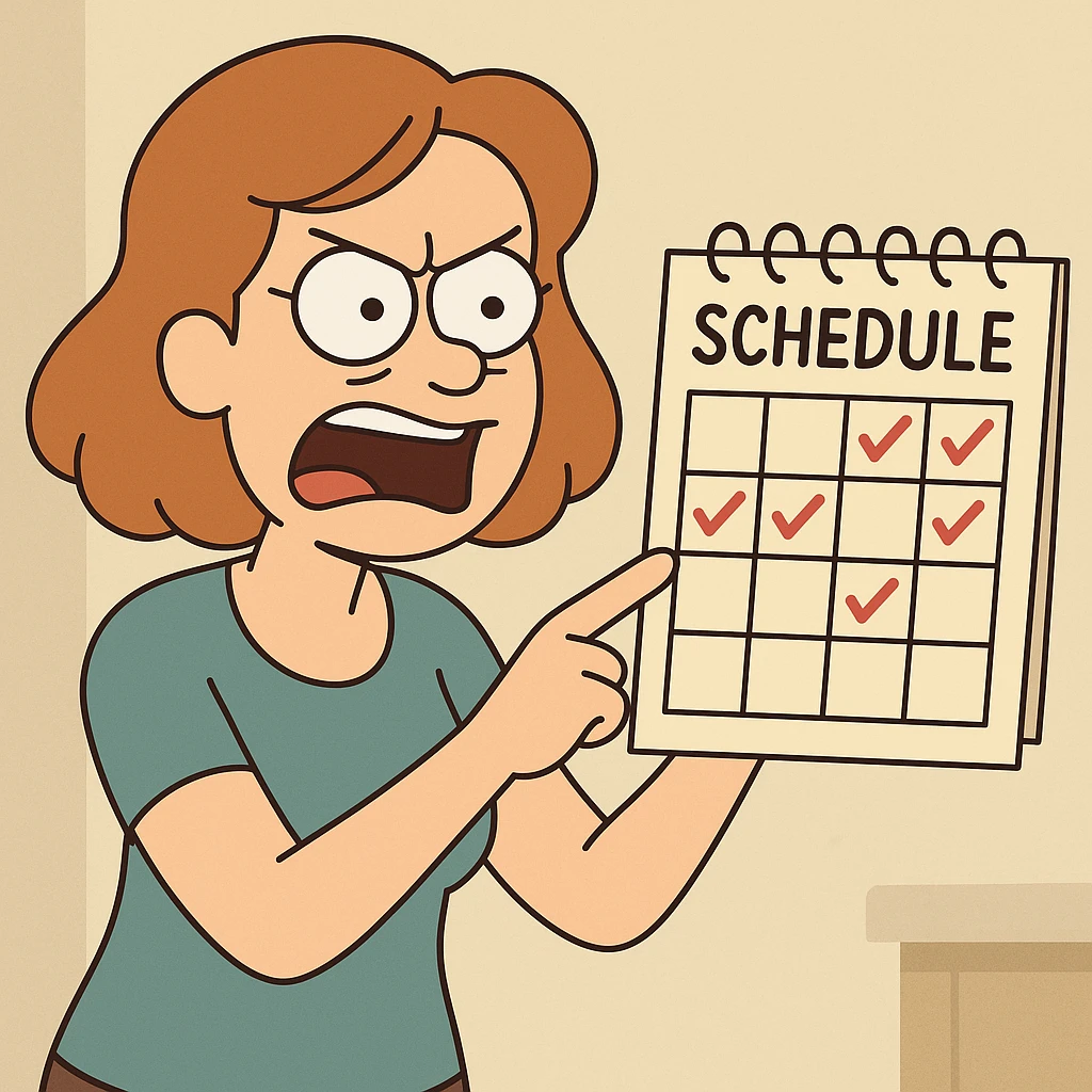 Schedule clear emoji
