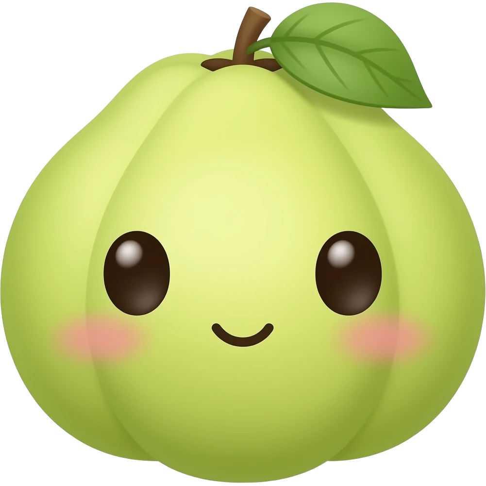 Kawaii zapote emoji