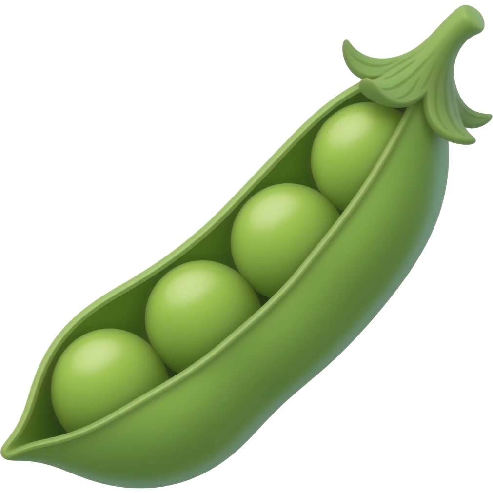 Kawaii vaina de guisantes emoji