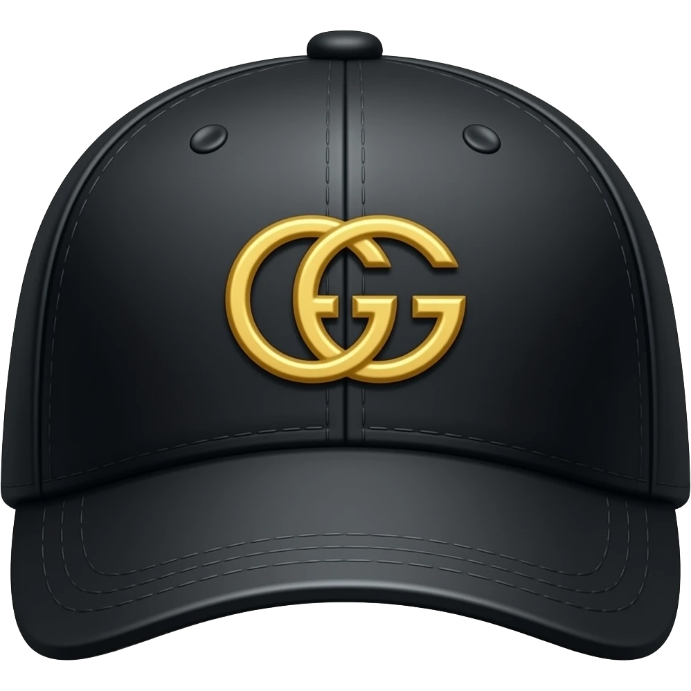 Casquette Gucci noire emoji
