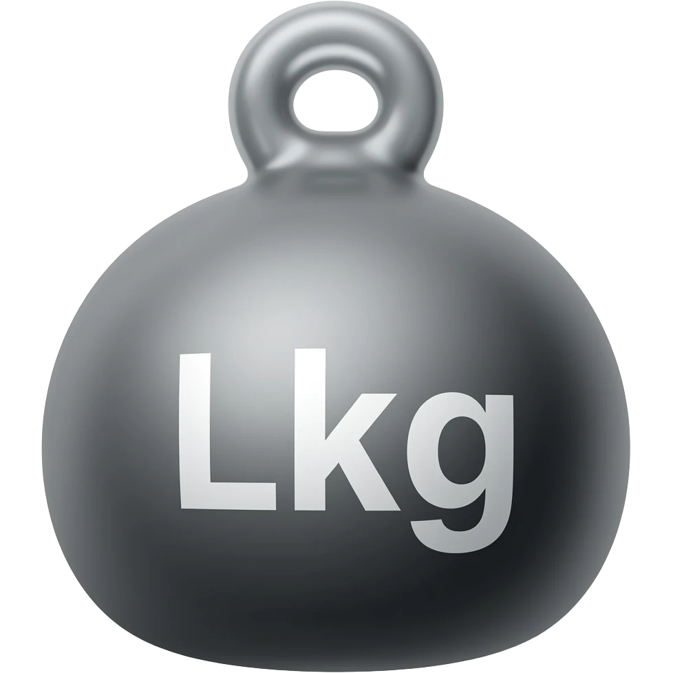 crea el emoji de una pesa de 100kg emoji