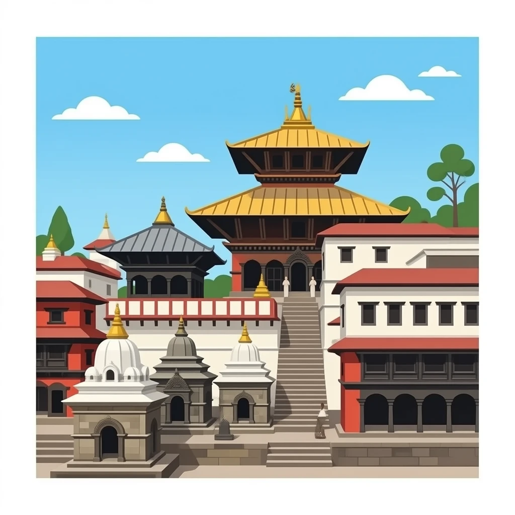Nepali Pashupatinath, Nepal’s most sacred Hindu temple and cremation site. emoji