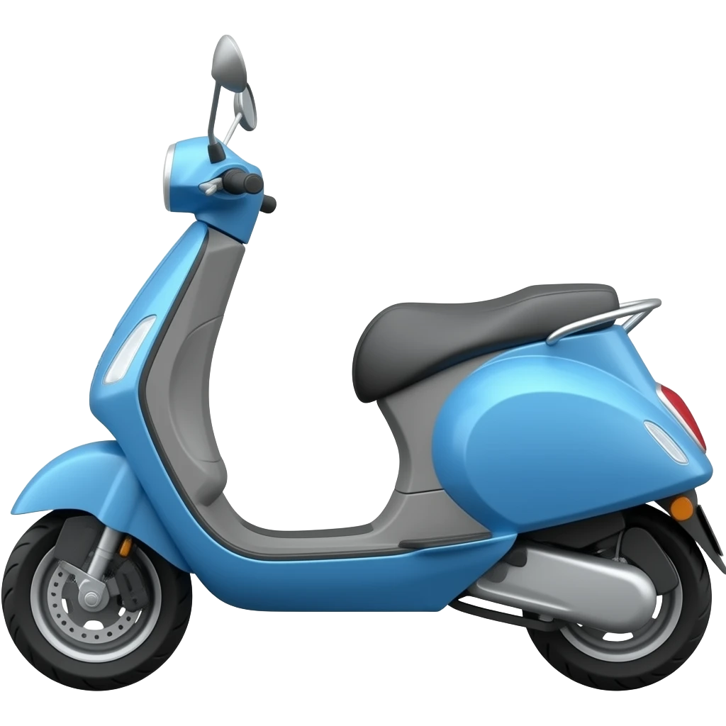 Blue eletric scooter emoji