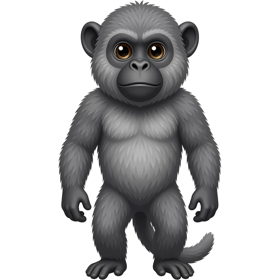 ouistiti  gris debout 2 patte humain ouistiti emoji