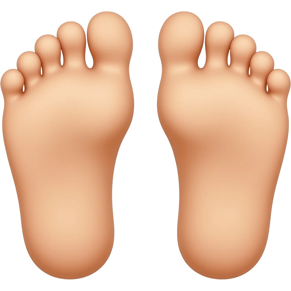 Big toe feet giving a thumbs up emoji