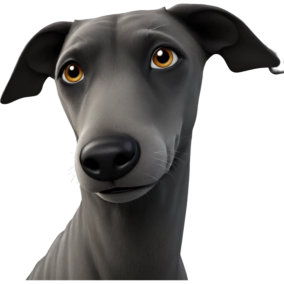 realistic animal with black eyes emoji