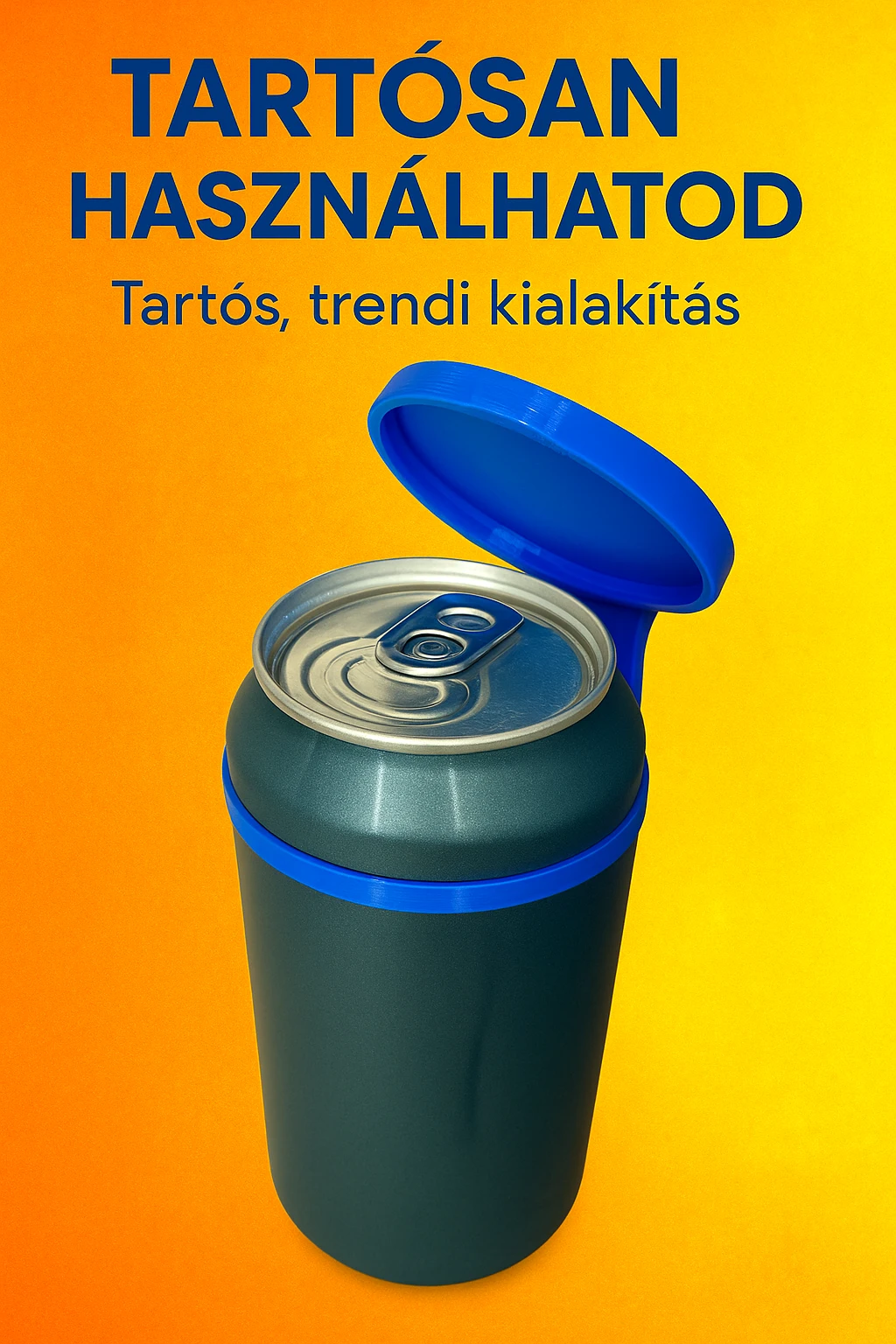 Készíts a következő jellemzőkre a mellékelt fotó felhasználásával a szöveghez illő képet, 1000x600px-es méretűt, fiatalos, dinamikus, megnyerő,változatos, színes, valósághű fotók legyenek!
„Tartósan használhatod”
Trendi design – az élelmiszeripari alapanyagból készült termék jól bírja a használatot, magasabb hőmérsékleten sem válik használhatatlanná. Újra és újra veled lehet. emoji