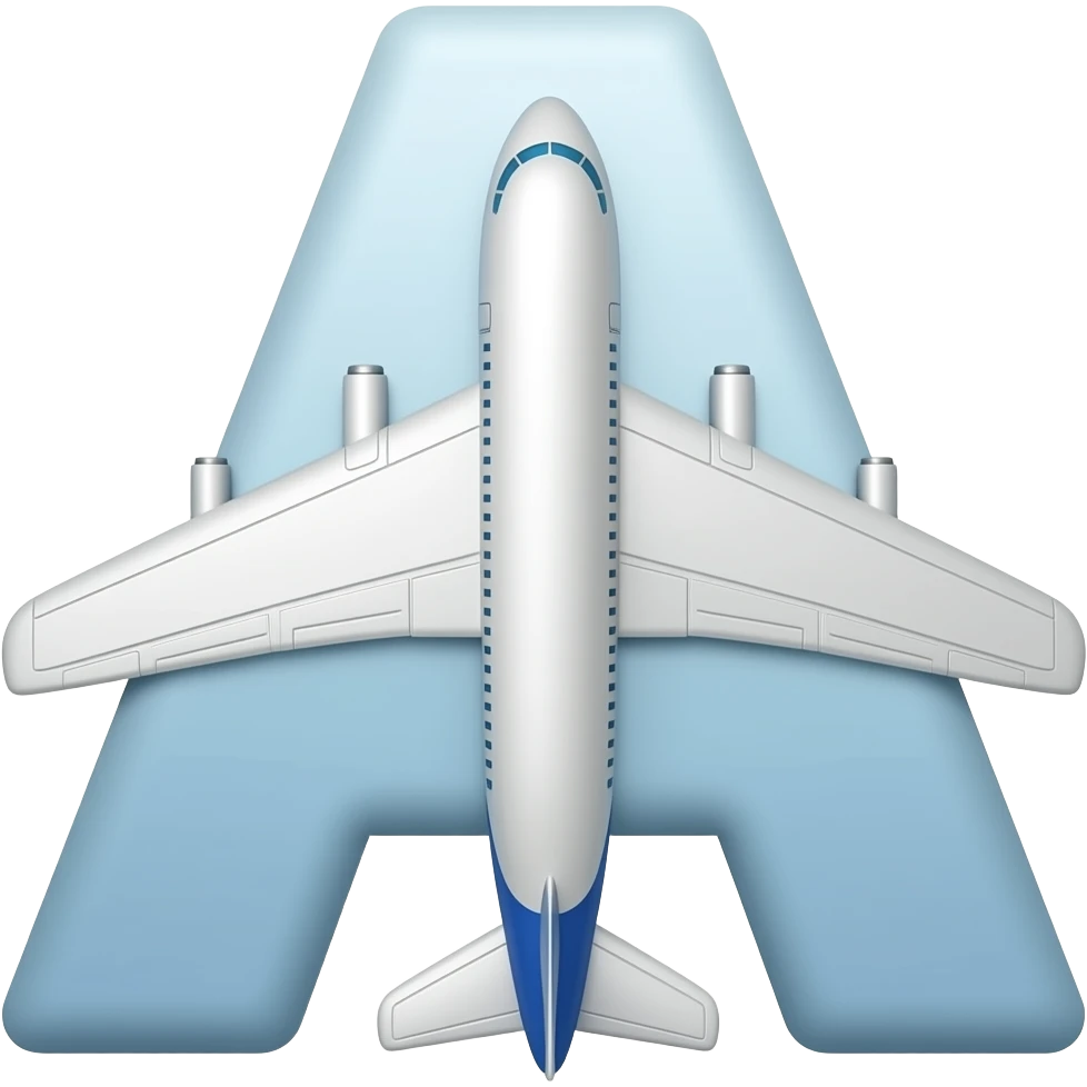 A is for airplane emoji