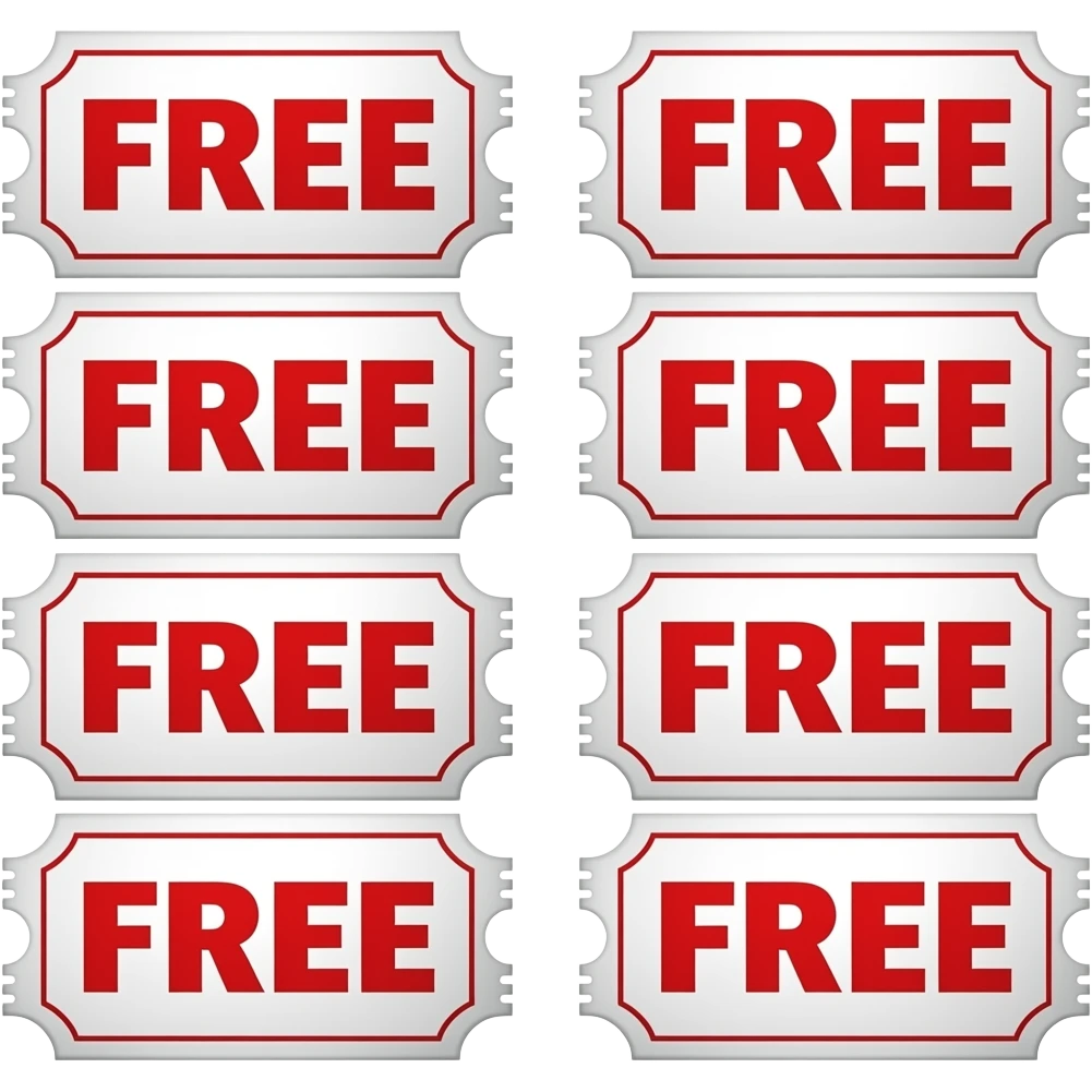 10 tickets QUE DIGAN GRATUITO emoji