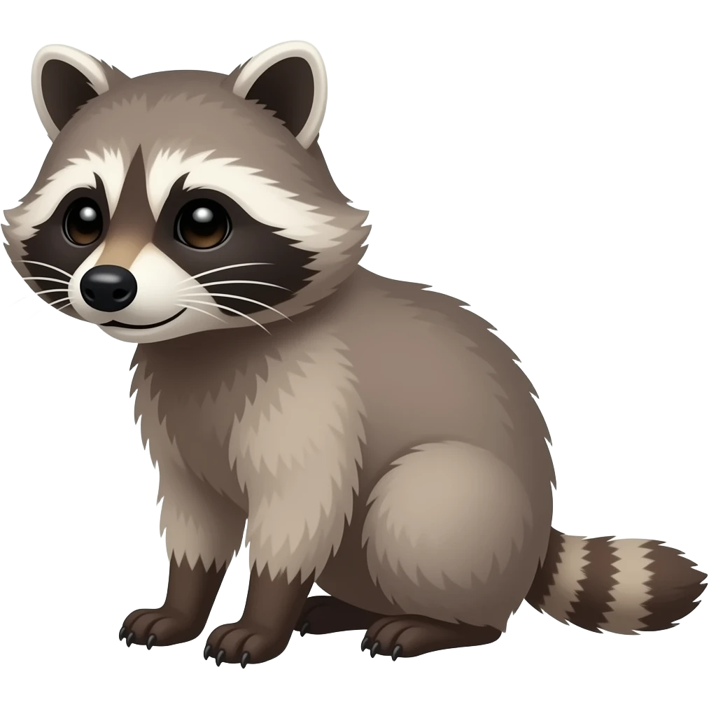 Raccoon full body  emoji