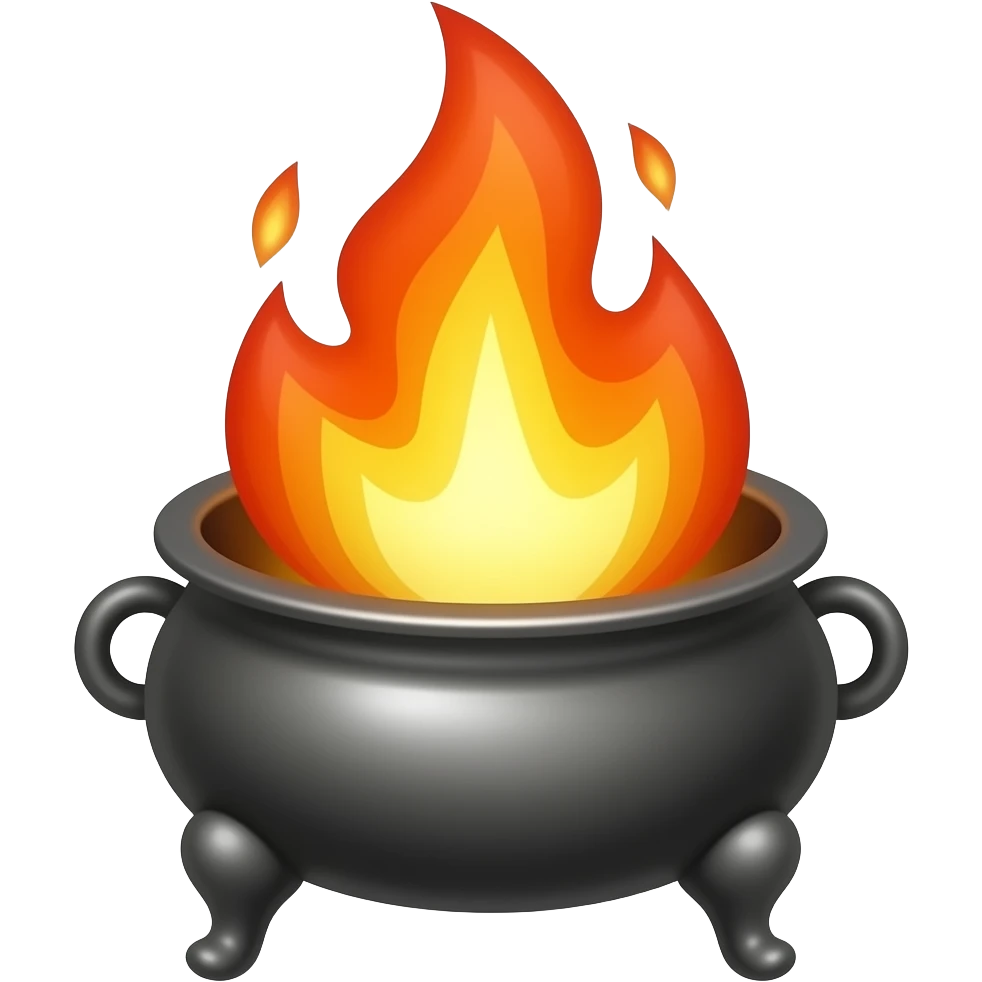 Huge flame in a brazier emoji