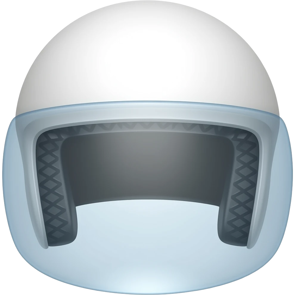 Casco blanco emoji