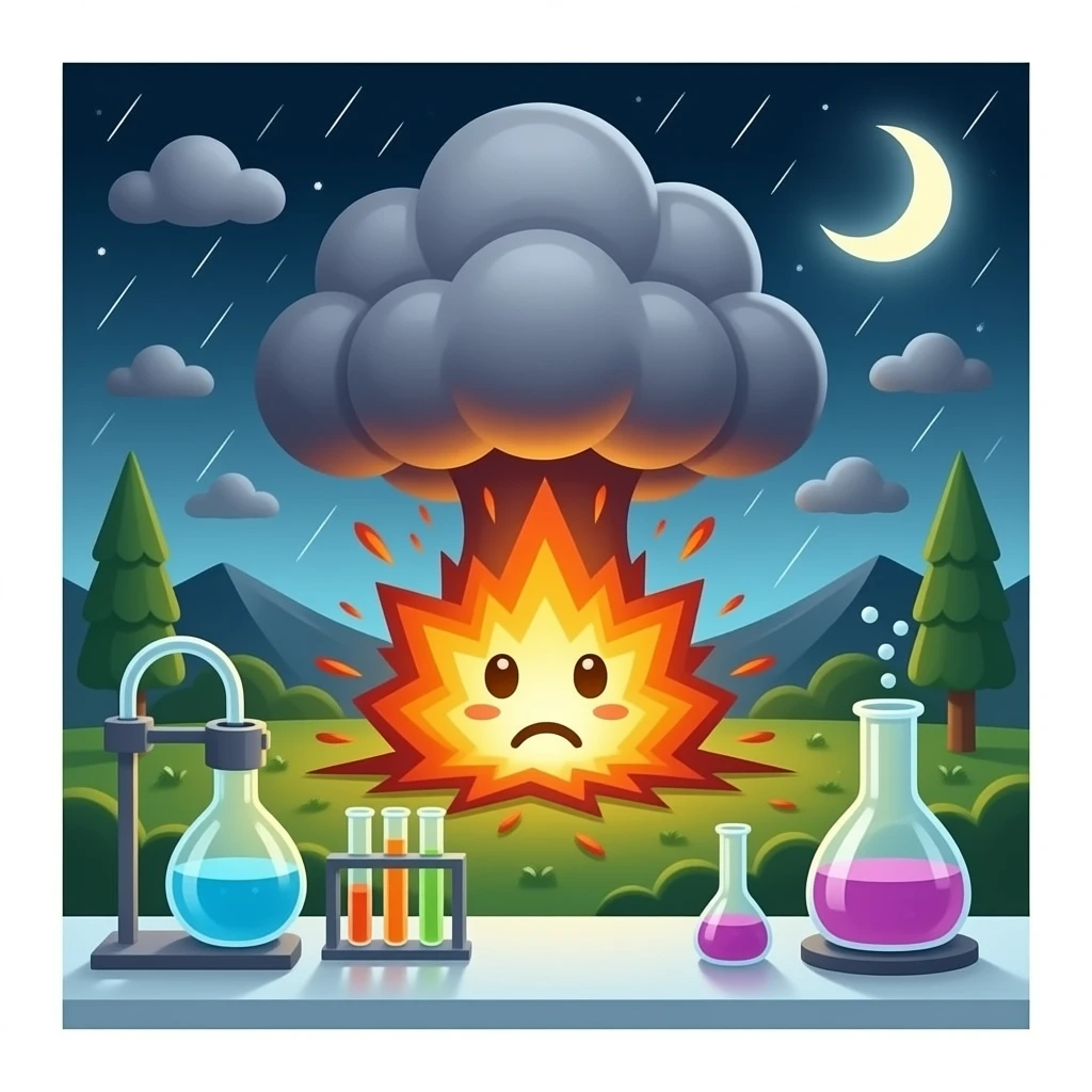 labratory exploding emoji