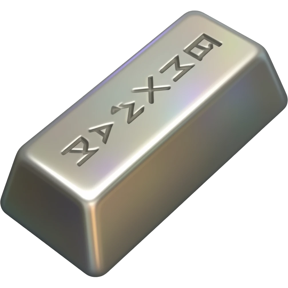 Simple smelted mythical metalbar emoji