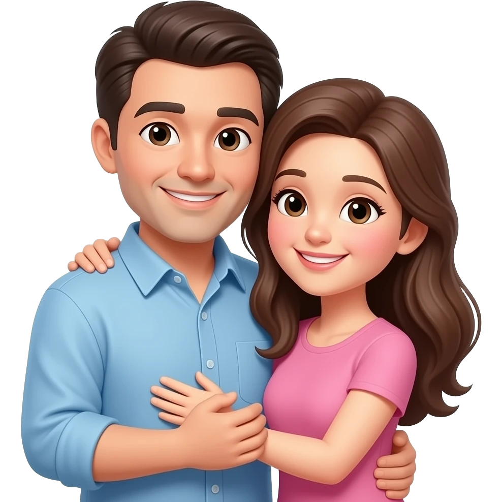 father and mother love emoji