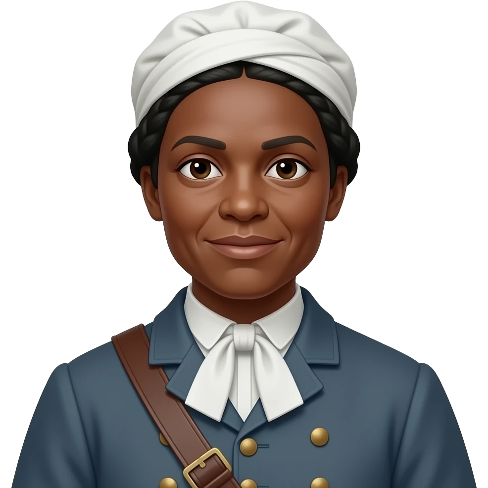 Harriet Tubman with slavery outfit emoji