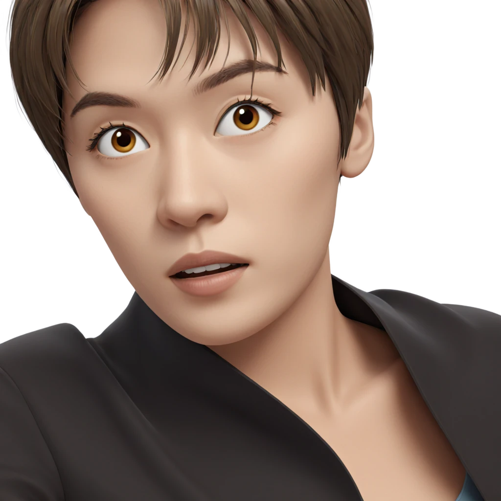 brown haired girl portrait emoji