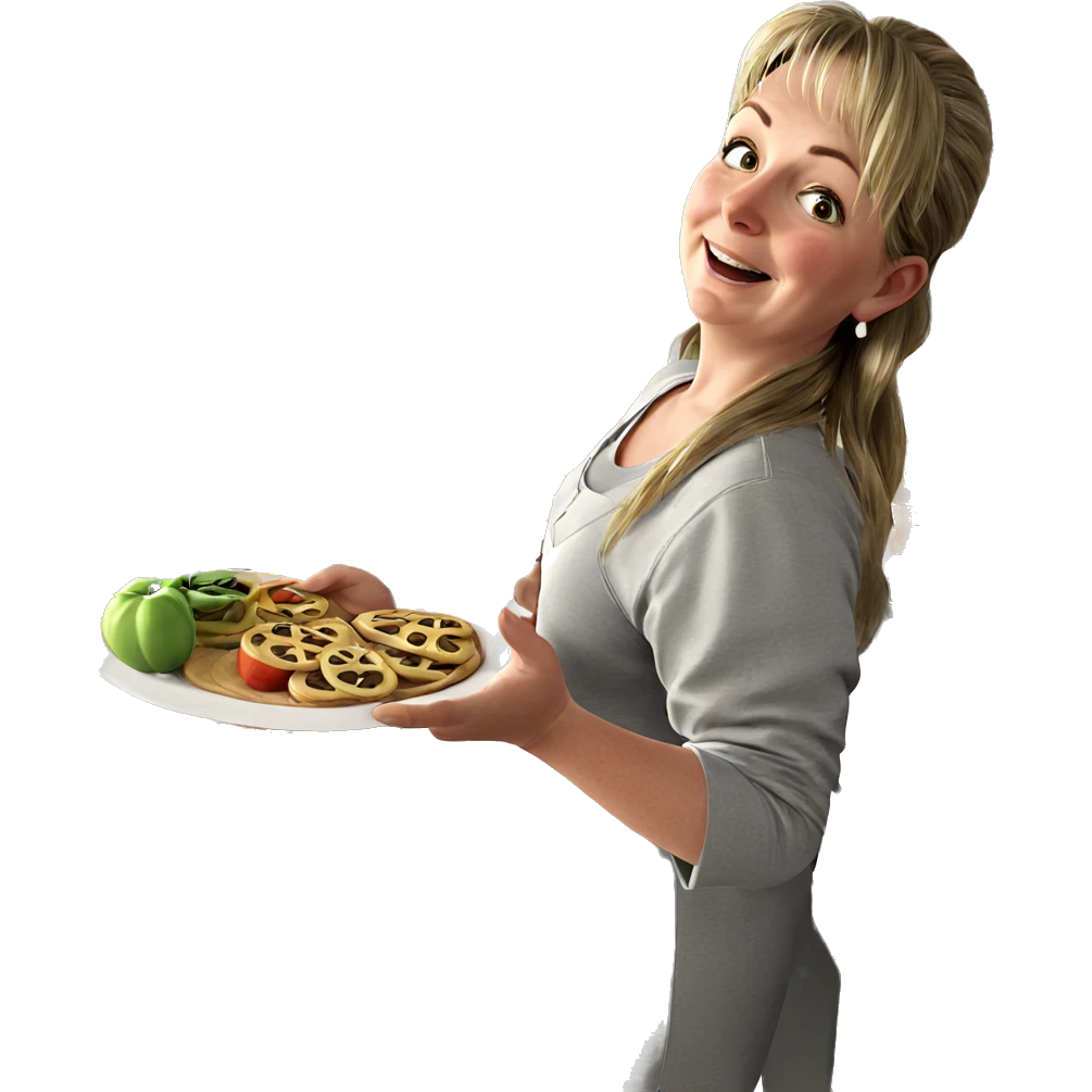 smiling girl in kitchen window emoji