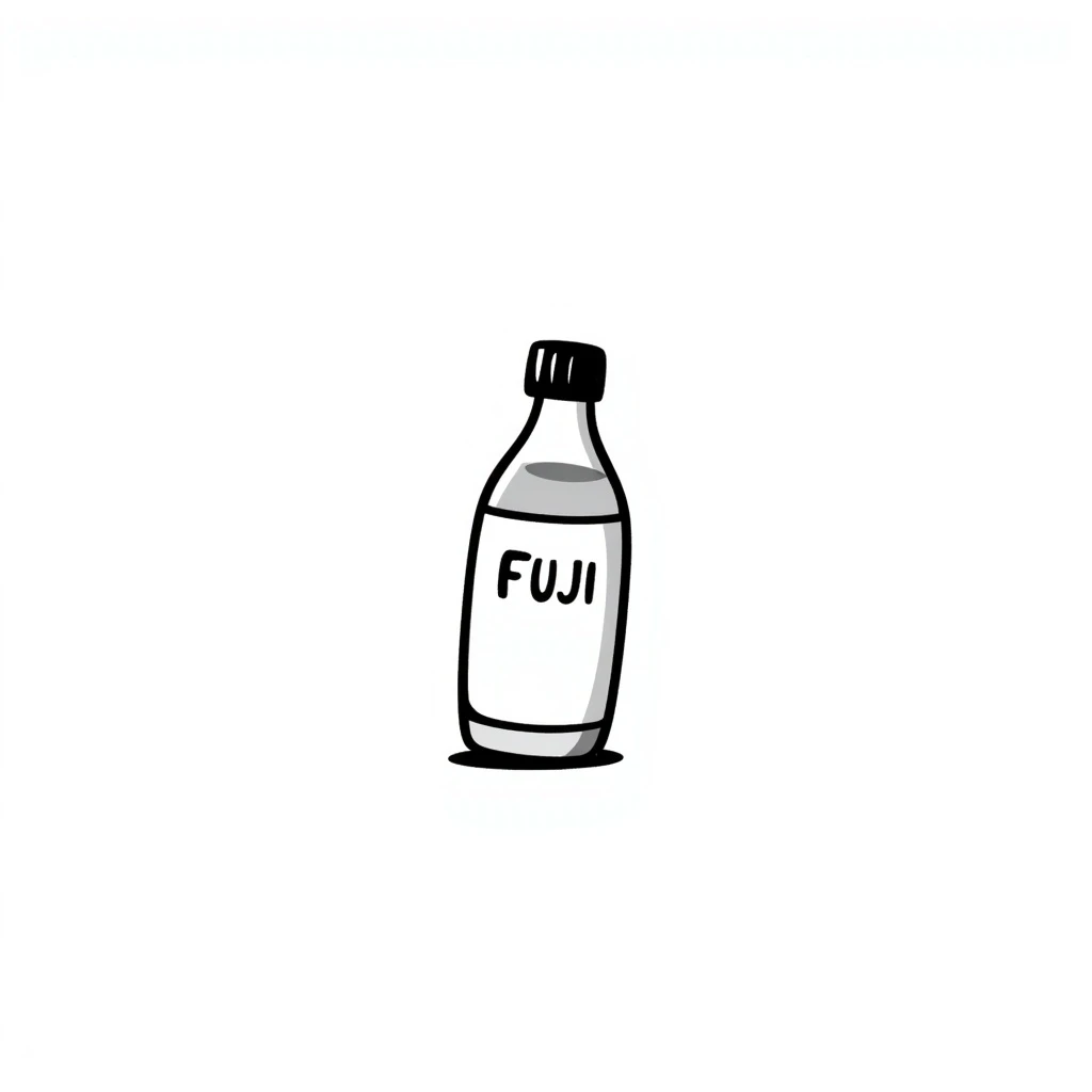 Fuji water bottle emoji