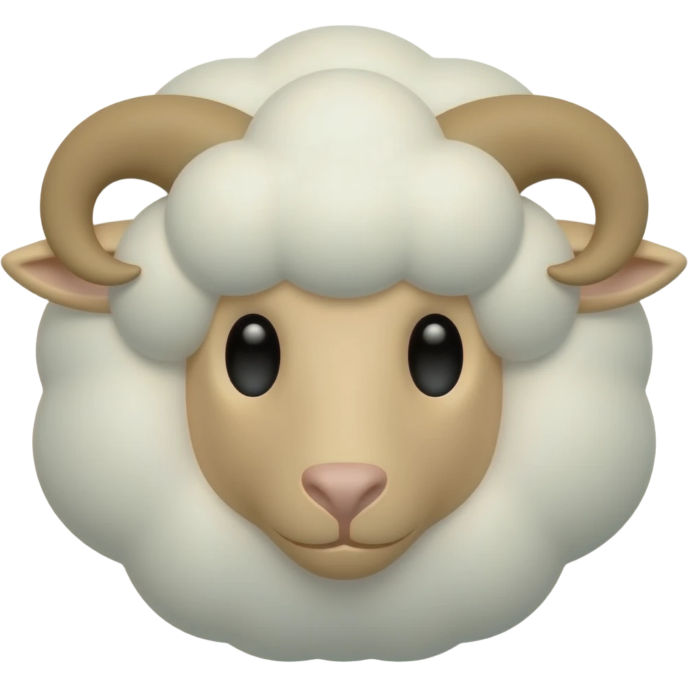 Sheep face emoji