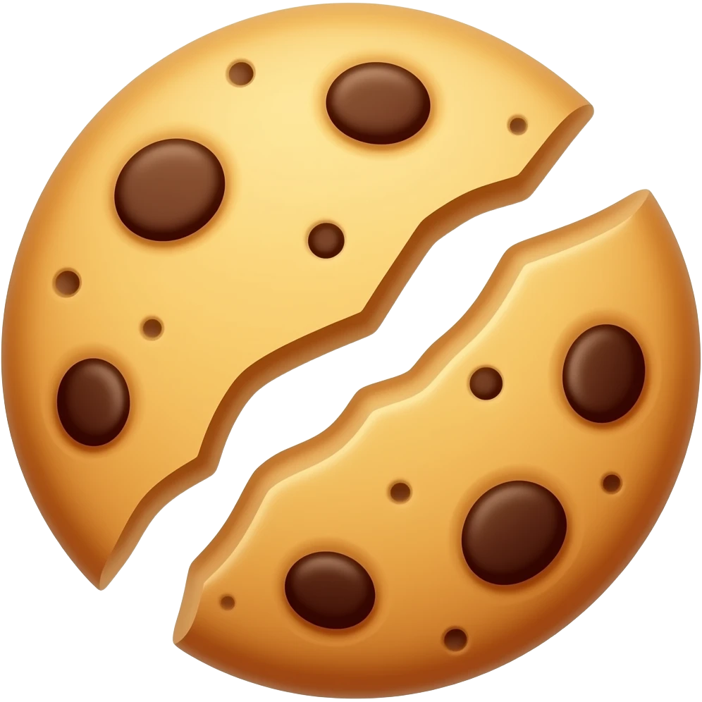 galletas con chispas de chocolate partida emoji