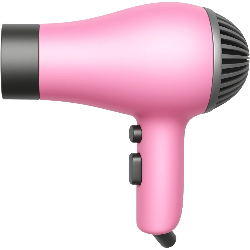 SECAOR DE CABELO ROSA emoji