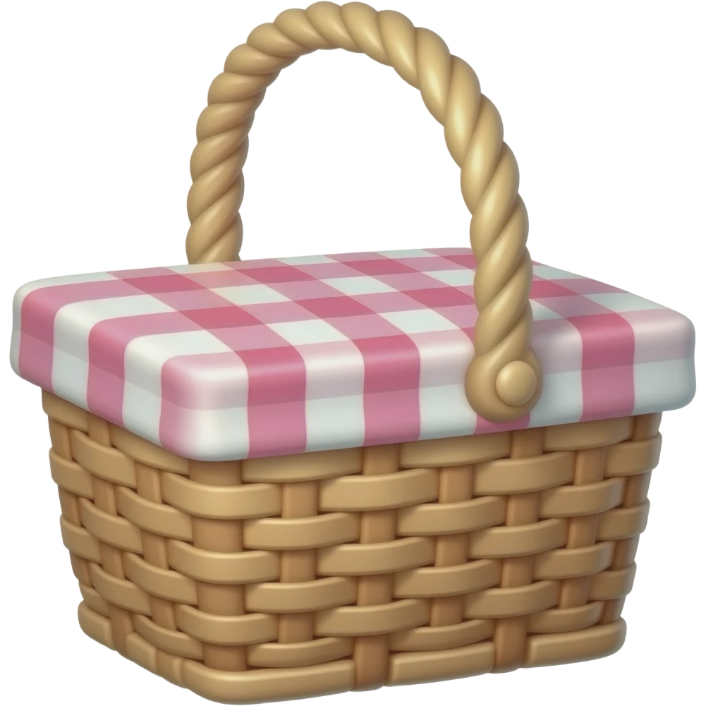 Pink picnic basket emoji