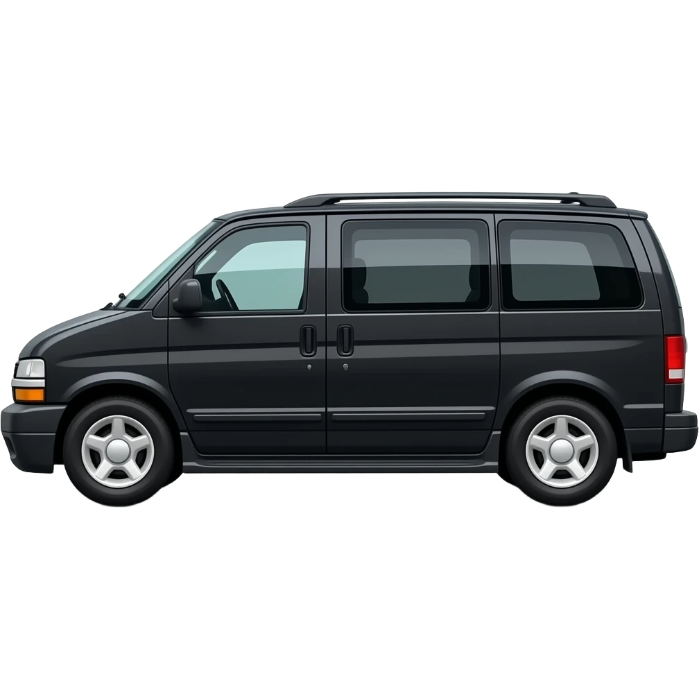 2001 chevy astro van black side view emoji