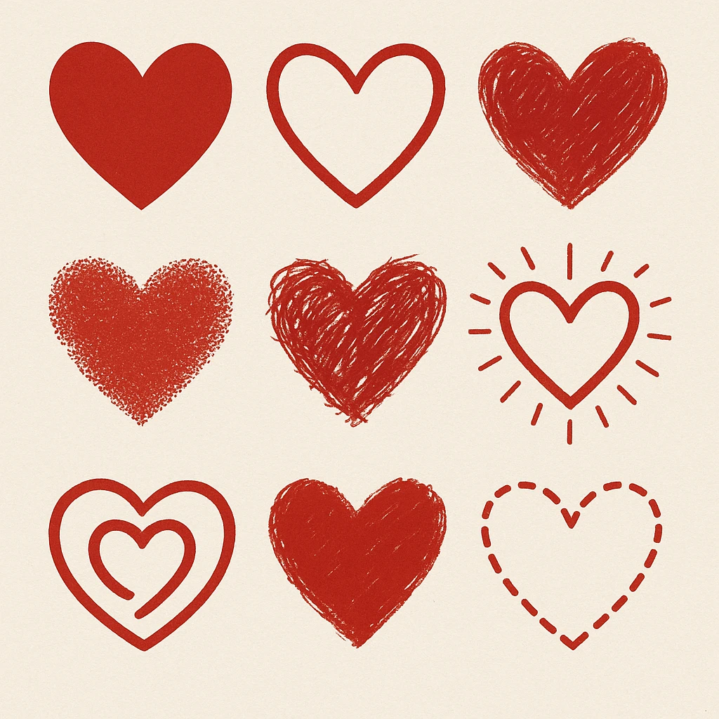Heart styles emoji
